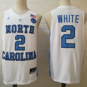 North Carolina Tar Heels #2 WHITE White jersey