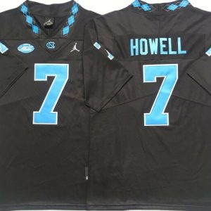 North Carolina Tar Heels Black #7 HOWELL jersey
