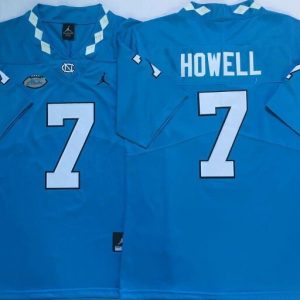 North Carolina Tar Heels Blue #7 HOWELL jersey