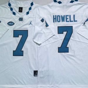 North Carolina Tar Heels White #7 HOWELL jersey