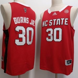 North Carolina Wolves Basketball #30 D.J. Burns Jr Red jersey