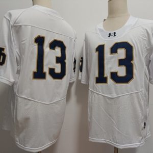 Notre Dame Fighting Irish #13 Riley Leonard White 2024 New Arrival jersey
