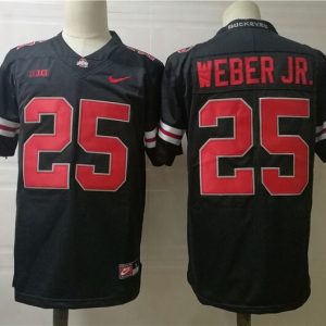 Ohio State Buckeyes #25 Weber JR Black jersey