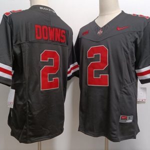 Ohio State Buckeyes #2 Caleb Downs Black jersey