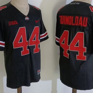 Ohio State Buckeyes #44 Black and red lettering jersey