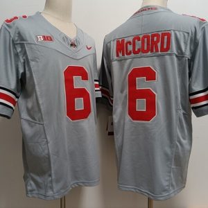 Ohio State Buckeyes #6 Kyle McCord Gray jersey