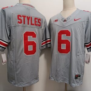 Ohio State Buckeyes #6 Sonny Styles Gray jersey