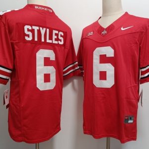 Ohio State Buckeyes #6 Sonny Styles Red jersey