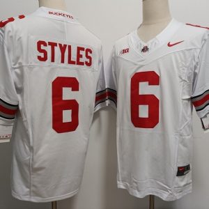Ohio State Buckeyes #6 Sonny Styles White jersey