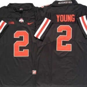 Ohio State Buckeyes Black-Red #2 YOUNG jersey