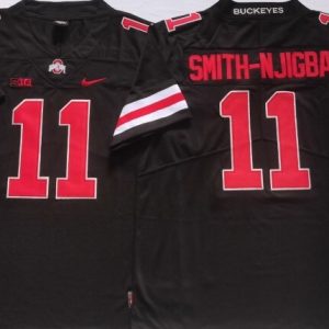 Ohio State Buckeyes Black #11 SMITH-NJIGBA jersey