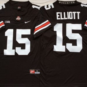 Ohio State Buckeyes Black #15 ELLIOTT jersey