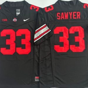 Ohio State Buckeyes Black #33 SAWYER jersey