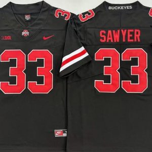 Ohio State Buckeyes Black #33 SAWYER_1 jersey