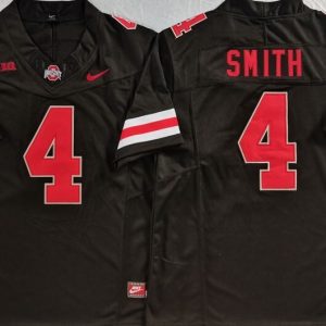 Ohio State Buckeyes Black #4 SMITH_1 jersey
