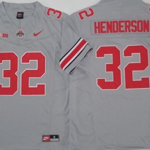 Ohio State Buckeyes GRAY #32 HENDERSON jersey