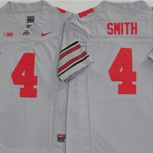 Ohio State Buckeyes GRAY #4 SMITH jersey