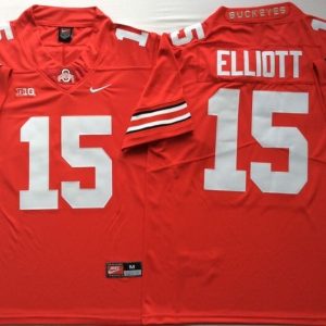 Ohio State Buckeyes Red #15 ELLIOTT jersey