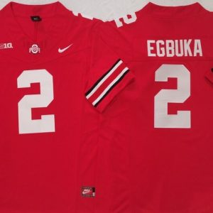 Ohio State Buckeyes Red #2 EGBUKA jersey
