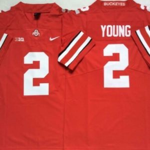 Ohio State Buckeyes Red #2 YOUNG jersey