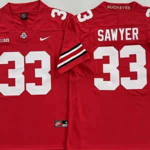 Ohio State Buckeyes Red #33 SAWYER_1 jersey