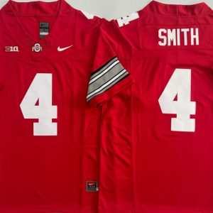 Ohio State Buckeyes Red #4 SMITH jersey