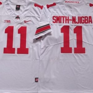 Ohio State Buckeyes White #11 SMITH-NJIGBA jersey