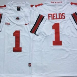 Ohio State Buckeyes White #1 FIELDS jersey