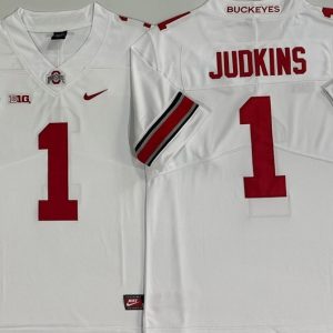 Ohio State Buckeyes White #1 JUDKINS jersey