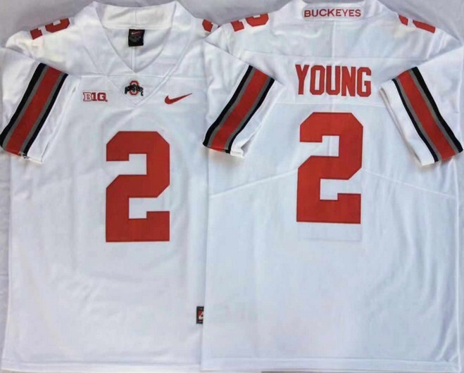 Ohio State Buckeyes White #2 YOUNG_1 jersey