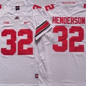 Ohio State Buckeyes White #32 HENDERSON jersey