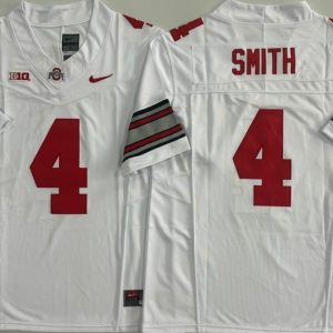 Ohio State Buckeyes White #4 SMITH jersey
