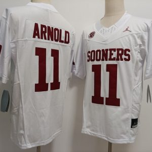 Oklahoma Sooners #11 Jackson Arnold White jersey