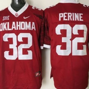 Oklahoma Sooners #32 Perine Red (2) jersey