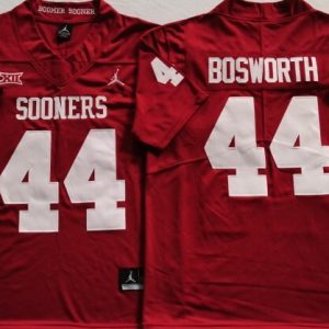 Oklahoma Sooners Red #44 BOSWORTH_1 jersey
