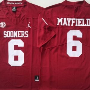 Oklahoma Sooners Red #6 MAYFIELD jersey