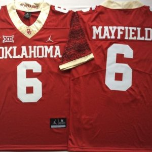 Oklahoma Sooners Red #6 MAYFIELD_1 jersey