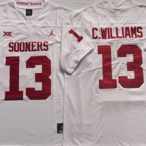 Oklahoma Sooners White #13 C.WILLIAMS jersey