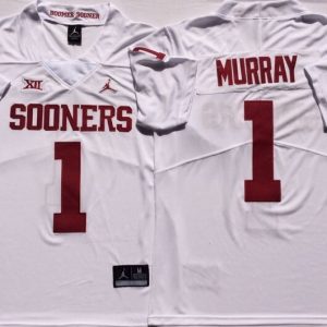Oklahoma Sooners White #1 MURRAY jersey