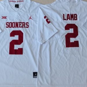 Oklahoma Sooners White #2 LAMB_1 jersey