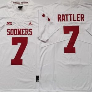 Oklahoma Sooners White #7 RATTLER jersey