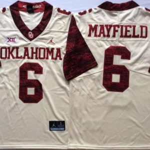 Oklahoma Sooners White Limited #6 MAYFIELD jersey