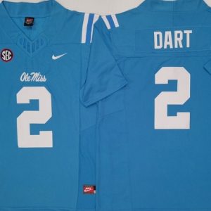 Ole Miss Rebels Blue #2 DART (3) jersey