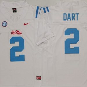 Ole Miss Rebels White #2 DART_1 jersey