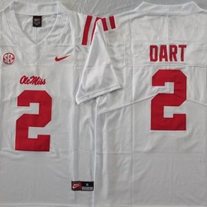 Ole Miss Rebels White #2 DART_2 jersey