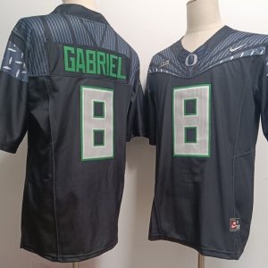 Oregon Ducks #8 Dillon Gabriel Black jersey