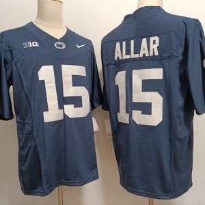 PennStateNittanyLions #15 Drew Allar Deep blue jersey