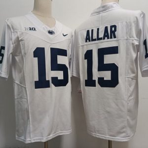PennStateNittanyLions #15 Drew Allar White jersey