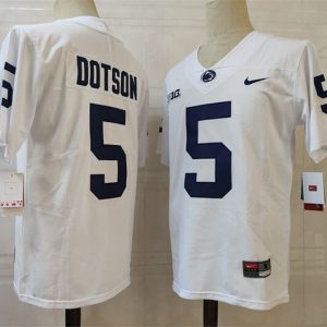 PennStateNittanyLions #5 Dotson White jersey