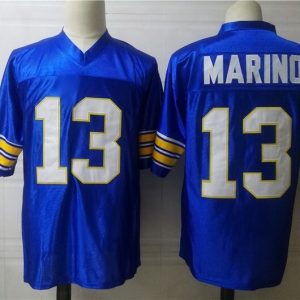 Pittsburgh Panthers PITT #13 Marino Rainbow Blue jersey